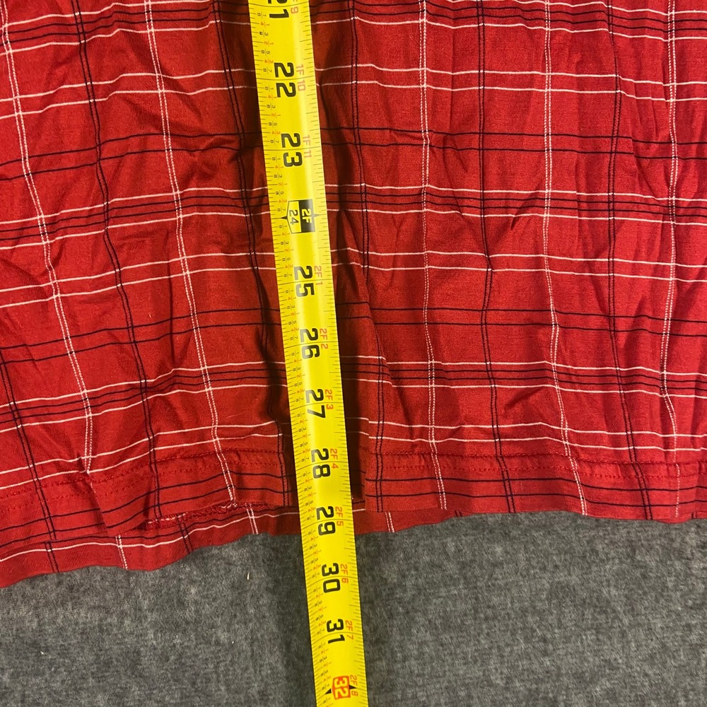 Pinehurst Collection Men's Red Plaid Golf Polo Shirt Large - Picture 7 of 9
